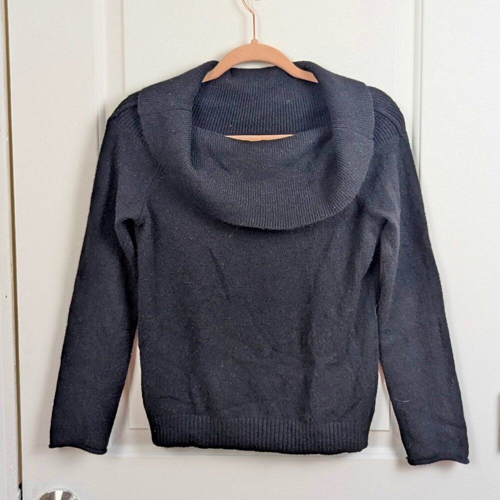 Anthropologie | Charcoal Gray Cowl Neck Sweater Size XS